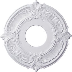 Ekena Millwork - CM12AT_P - Endurathane Attica Ceiling Medallion, 12 3/4"OD x 3 1/2"ID x 1/2"P (Fits Canopies up to 3 1/2")