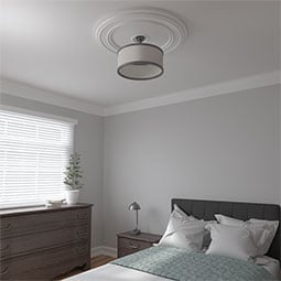 Ekena Millwork - CM41CL_P - Endurathane Classic Ceiling Medallion, 41 1/8"OD x 4"ID x 2 1/8"P (Fits Canopies up to 5 1/2")