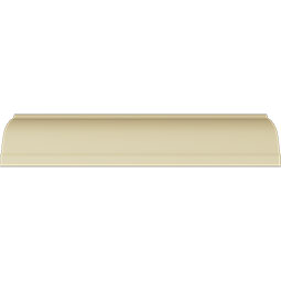 Ekena Millwork - MLD03X03X04FL - Endurathane Fleur-de-lis Crown Moulding, 3 1/4"H x 3 1/2"P x 4 5/8"F x 94 1/2"L, Factory Primed