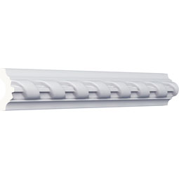 Ekena Millwork - PML02X01VA - Endurathane Valeriano Ribbon Panel Moulding, 1 5/8"H x 1"P x 94 1/2"L, Factory Primed