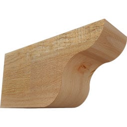 Ekena Millwork - RFTCAR00 - Rustic Wood Carmel Wood Rafter Tail
