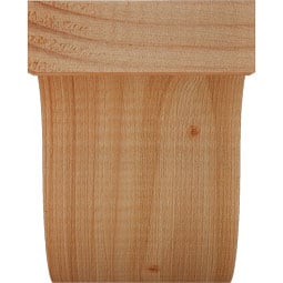 Ekena Millwork - RFTDEL00 - Rustic Wood Del Monte Wood Rafter Tail
