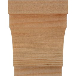 Ekena Millwork - RFTMED00 - Rustic Wood Mediterranean Wood Rafter Tail