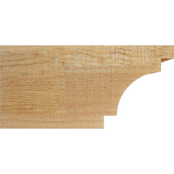 Ekena Millwork - RFTMED00 - Rustic Wood Mediterranean Wood Rafter Tail