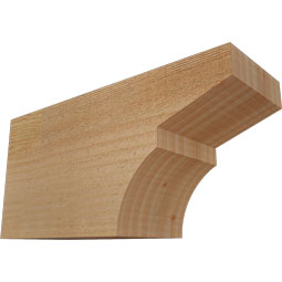 Ekena Millwork - RFTMON00 - Rustic Wood Monterey Wood Rafter Tail