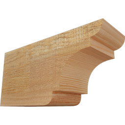 Ekena Millwork - RFTNEB00 - Rustic Wood New Brighton Wood Rafter Tail