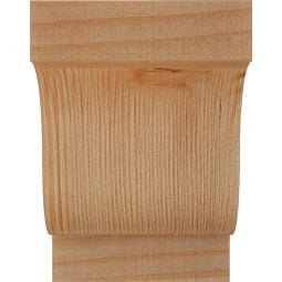 Ekena Millwork - RFTNEW00 - Rustic Wood Newport Wood Rafter Tail
