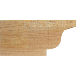 Ekena Millwork - RFTNEW00 - Rustic Wood Newport Wood Rafter Tail