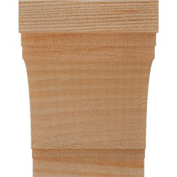Ekena Millwork - RFTPEC00 - Rustic Wood Pescadero Wood Rafter Tail