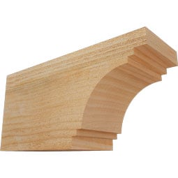 Ekena Millwork - RFTPEC00 - Rustic Wood Pescadero Wood Rafter Tail