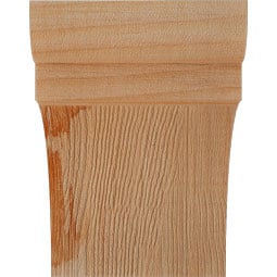 Ekena Millwork - RFTYOR00 - Rustic Wood Yorktown Wood Rafter Tail