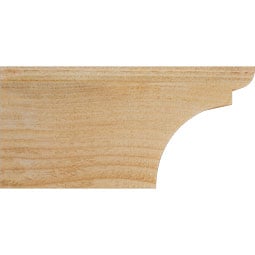 Ekena Millwork - RFTYOR00 - Rustic Wood Yorktown Wood Rafter Tail
