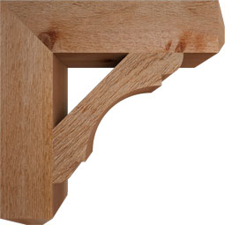 Ekena Millwork - BKTOLY04 - Olympic Craftsman Rough Sawn Bracket