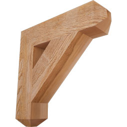 Ekena Millwork - BKTTRA04 - Traditional Craftsman Rough Sawn Bracket