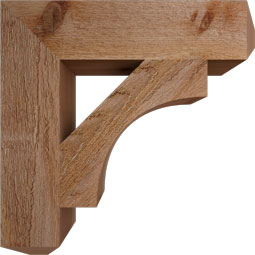 Ekena Millwork - BKTWTL04 - Westlake Craftsman Rough Sawn Bracket