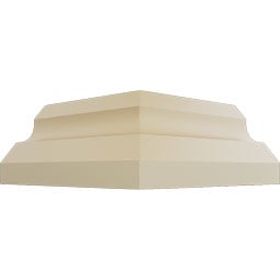 Ekena Millwork - MIC04X09AN - Endurathane Inside Corner Moulding, 9"P x 4"H (matches moulding MLD04X09X10AN), Factory Primed