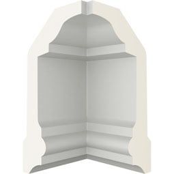 Ekena Millwork - MIC04X02HO - Endurathane Inside Corner for Holmdel Traditional Smooth Crown Moulding, 2 1/4"P x 4"H (matches moulding MLD04X02X04HO), Factory Primed