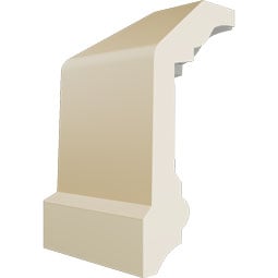 Ekena Millwork - MIC04X02HO - Endurathane Inside Corner for Holmdel Traditional Smooth Crown Moulding, 2 1/4"P x 4"H (matches moulding MLD04X02X04HO), Factory Primed