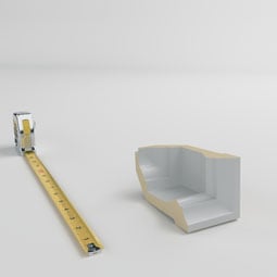 Ekena Millwork - MIC04X02HO - Endurathane Inside Corner for Holmdel Traditional Smooth Crown Moulding, 2 1/4"P x 4"H (matches moulding MLD04X02X04HO), Factory Primed