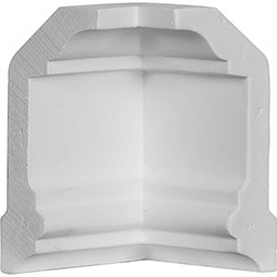 Ekena Millwork - MIC04X02HO - 2 1/4"P x 4"H Inside Corner for Holmdel Traditional Smooth Crown Moulding (matches moulding MLD04X02X04HO)