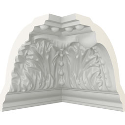 Ekena Millwork - MIC04X05WA - Endurathane Inside Corner Moulding, 5 1/8"P x 4 3/4"H (matches moulding MLD04X05X06WA), Factory Primed