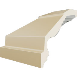 Ekena Millwork - MIC05X06MO - Endurathane Inside Corner Moulding, 6 1/4"P x 5 1/4"H (matches moulding MLD05X06X08MO), Factory Primed