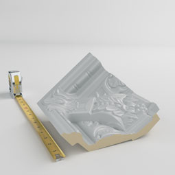 Ekena Millwork - MIC05X06MO - Endurathane Inside Corner Moulding, 6 1/4"P x 5 1/4"H (matches moulding MLD05X06X08MO), Factory Primed