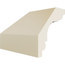 Ekena Millwork - MIC02X02LN - Endurathane Inside Corner Moulding, 2 1/4"P x 2 1/4"H (matches moulding MLD02X02X06LN), Factory Primed