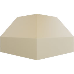 Ekena Millwork - MIC02X02LN - Endurathane Inside Corner Moulding, 2 1/4"P x 2 1/4"H (matches moulding MLD02X02X06LN), Factory Primed