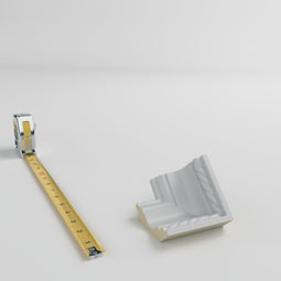 Ekena Millwork - MIC02X02LN - Endurathane Inside Corner Moulding, 2 1/4"P x 2 1/4"H (matches moulding MLD02X02X06LN), Factory Primed