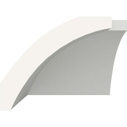 Ekena Millwork - MIC02X02TR - Endurathane Inside Corner for Traditional Smooth Crown Moulding, 2 5/8"P x 2 3/8"H (matches moulding MLD02X02X03TR), Factory Primed