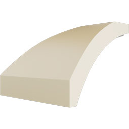 Ekena Millwork - MIC02X02TR - Endurathane Inside Corner for Traditional Smooth Crown Moulding, 2 5/8"P x 2 3/8"H (matches moulding MLD02X02X03TR), Factory Primed