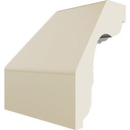 Ekena Millwork - MIC02X02JE - Endurathane Inside Corner for Jefferson Traditional Smooth Crown Moulding, 2 1/4"P x 2 1/4"H (matches moulding MLD02X02X03JE), Factory Primed