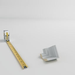 Ekena Millwork - MIC02X02JE - Endurathane Inside Corner for Jefferson Traditional Smooth Crown Moulding, 2 1/4"P x 2 1/4"H (matches moulding MLD02X02X03JE), Factory Primed