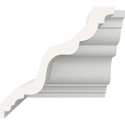 Ekena Millwork - MIC05X06VE - Endurathane Inside Corner Moulding, 6 3/8"P x 5 5/8"H (matches moulding MLD05X06X08VE), Factory Primed