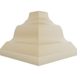 Ekena Millwork - MIC05X06VE - Endurathane Inside Corner Moulding, 6 3/8"P x 5 5/8"H (matches moulding MLD05X06X08VE), Factory Primed