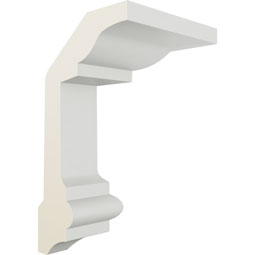 Ekena Millwork - MOC04X02HO - Endurathane Outside Corner for Holmdel Traditional Smooth Crown Moulding (matches moulding MLD04X02X04HO), 2 1/4"P x 4"H, Factory Primed