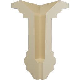 Ekena Millwork - MOC04X02HO - Endurathane Outside Corner for Holmdel Traditional Smooth Crown Moulding (matches moulding MLD04X02X04HO), 2 1/4"P x 4"H, Factory Primed