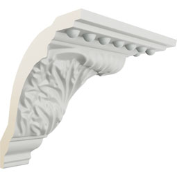 Ekena Millwork - MOC04X05WA - Endurathane Outside Corner Moulding (matches moulding MLD04X05X06WA), 5 1/8"P x 4 3/4"H, Factory Primed