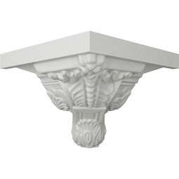 Ekena Millwork - MOC05X06MO - Endurathane Outside Corner Moulding (matches moulding MLD05X06X08MO), 6 1/4"P x 5 1/4"H, Factory Primed