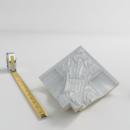 Ekena Millwork - MOC05X06MO - Endurathane Outside Corner Moulding (matches moulding MLD05X06X08MO), 6 1/4"P x 5 1/4"H, Factory Primed