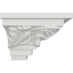 Ekena Millwork - MOC02X02TN - Endurathane Outside Corner for Tristan Crown Moulding (matches moulding MLD02X02X04TN), 2 3/4"P x 2 3/4"H, Factory Primed