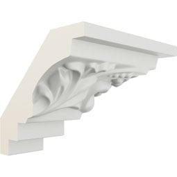 Ekena Millwork - MOC02X02TN - Endurathane Outside Corner for Tristan Crown Moulding (matches moulding MLD02X02X04TN), 2 3/4"P x 2 3/4"H, Factory Primed