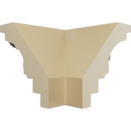 Ekena Millwork - MOC02X02TN - Endurathane Outside Corner for Tristan Crown Moulding (matches moulding MLD02X02X04TN), 2 3/4"P x 2 3/4"H, Factory Primed