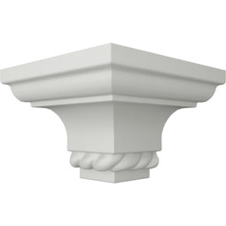 Ekena Millwork - MOC02X02LN - Endurathane Outside Corner Moulding (matches moulding MLD02X02X06LN), 2 1/4"P x 2 1/4"H, Factory Primed