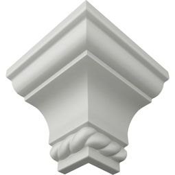 Ekena Millwork - MOC02X02LN - Endurathane Outside Corner Moulding (matches moulding MLD02X02X06LN), 2 1/4"P x 2 1/4"H, Factory Primed