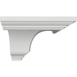 Ekena Millwork - MOC06X04DI - Endurathane Outside Corner Moulding (matches moulding MLD06X04X07DI), 6 1/8"P x 4 1/8"H, Factory Primed