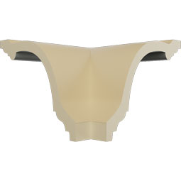 Ekena Millwork - MOC06X04DI - Endurathane Outside Corner Moulding (matches moulding MLD06X04X07DI), 6 1/8"P x 4 1/8"H, Factory Primed