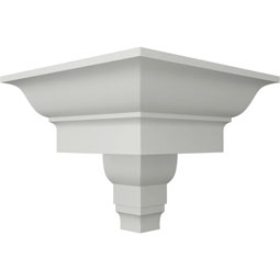 Ekena Millwork - MOC05X05FE - Endurathane Outside Corner Moulding (matches moulding MLD05X05X07FE), 5"P x 5"H, Factory Primed