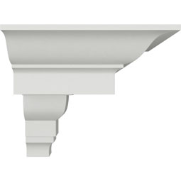 Ekena Millwork - MOC05X05FE - Endurathane Outside Corner Moulding (matches moulding MLD05X05X07FE), 5"P x 5"H, Factory Primed